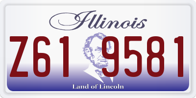 IL license plate Z619581