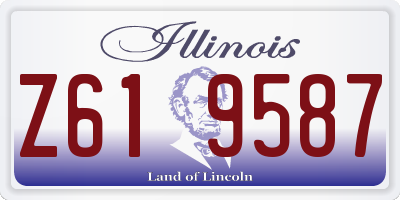 IL license plate Z619587