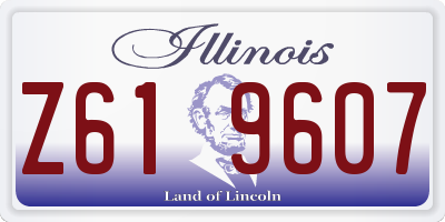 IL license plate Z619607