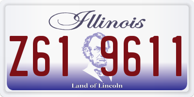 IL license plate Z619611