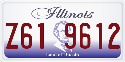 IL license plate Z619612