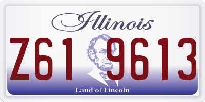 IL license plate Z619613