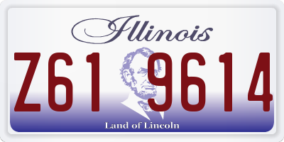 IL license plate Z619614