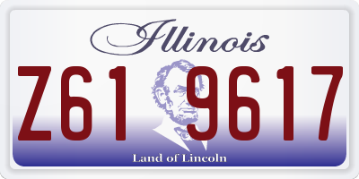 IL license plate Z619617
