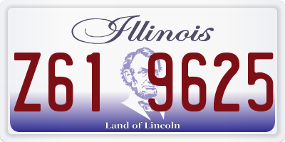 IL license plate Z619625
