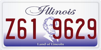 IL license plate Z619629