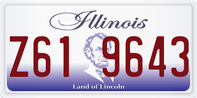 IL license plate Z619643