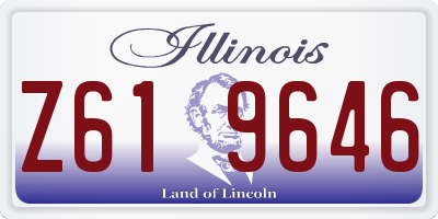 IL license plate Z619646