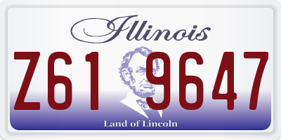 IL license plate Z619647