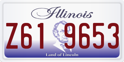 IL license plate Z619653