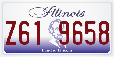 IL license plate Z619658