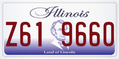 IL license plate Z619660