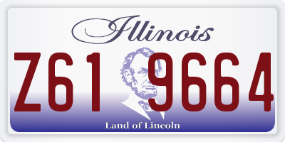 IL license plate Z619664