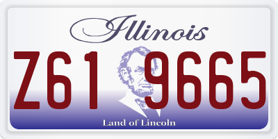 IL license plate Z619665
