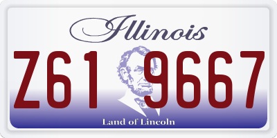 IL license plate Z619667