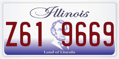 IL license plate Z619669