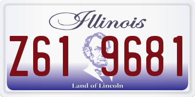 IL license plate Z619681