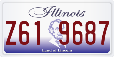 IL license plate Z619687