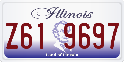 IL license plate Z619697
