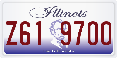 IL license plate Z619700
