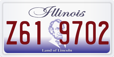 IL license plate Z619702