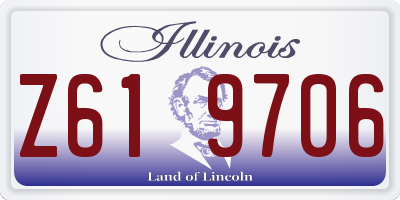 IL license plate Z619706
