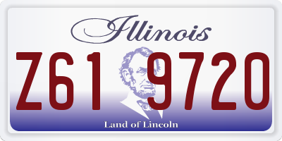 IL license plate Z619720