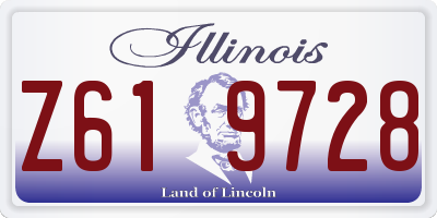 IL license plate Z619728
