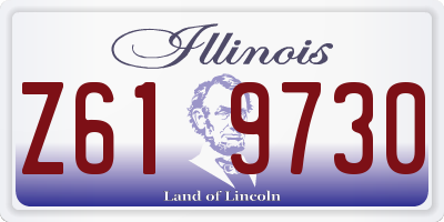 IL license plate Z619730