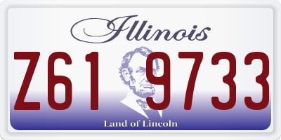 IL license plate Z619733