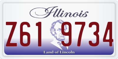 IL license plate Z619734