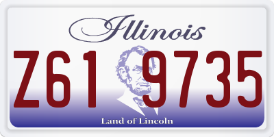 IL license plate Z619735