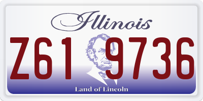 IL license plate Z619736