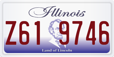 IL license plate Z619746