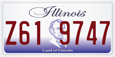 IL license plate Z619747