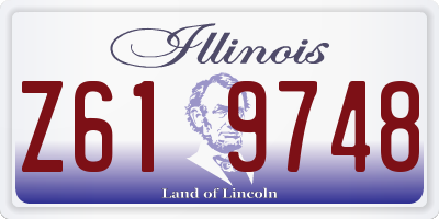 IL license plate Z619748