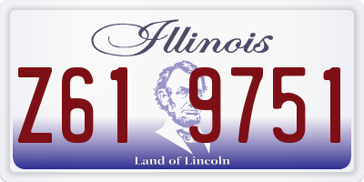 IL license plate Z619751