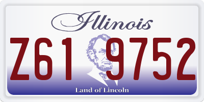 IL license plate Z619752
