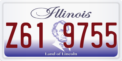 IL license plate Z619755