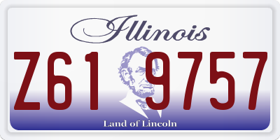 IL license plate Z619757