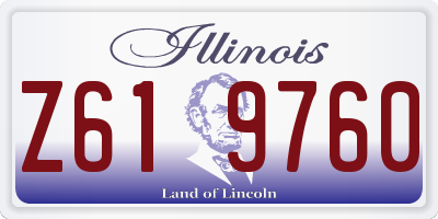 IL license plate Z619760