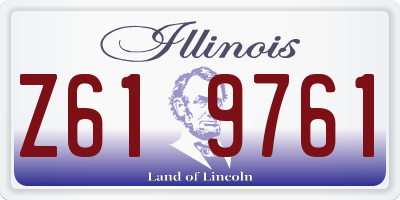 IL license plate Z619761