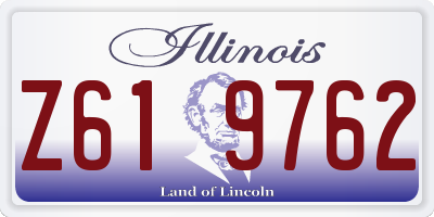 IL license plate Z619762