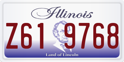 IL license plate Z619768