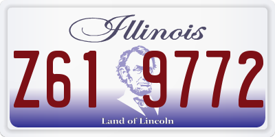 IL license plate Z619772