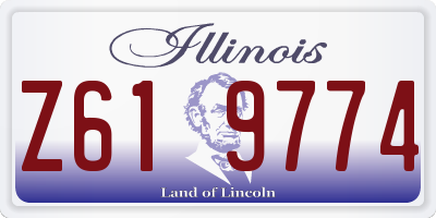 IL license plate Z619774