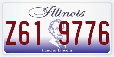 IL license plate Z619776