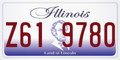 IL license plate Z619780