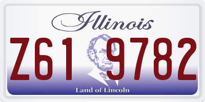 IL license plate Z619782