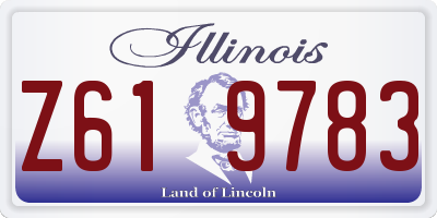 IL license plate Z619783